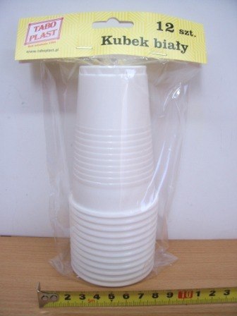 Kubki 200ml białe - 12szt. Kubki 200ml białe - 12szt.