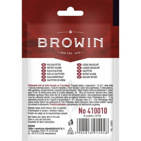 Saletra potasowa do peklowania mięs 20g SAL Saletra potasowa do peklowania mięs 20g SAL
