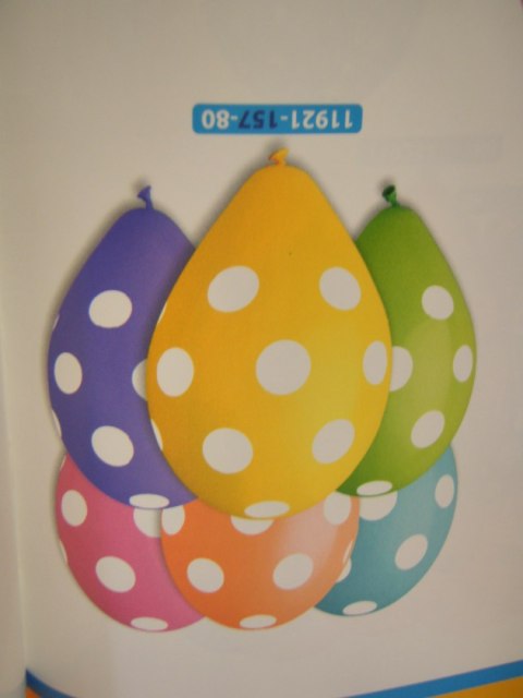Balony 5szt grochy 12'' GS110/P157 Balony 5szt grochy 12'' GS110/P157