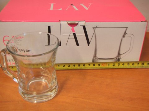 Komplet 6 szklanek do kawy z uchwytem 225ml LAV | ARTZPL404