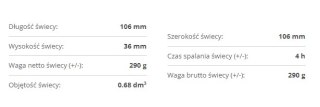 Świeca w ceramice BN 4szt.