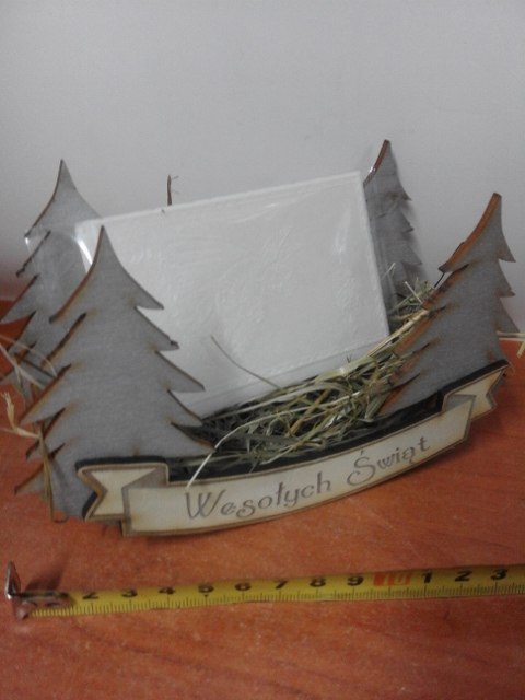 Bujak z siankiem i opłatkiem bożonarodzeniowy 16 x 10 cm. | P1081 Bujak z siankiem i opłatkiem bożonarodzeniowy 16 x 10 cm. | P1081