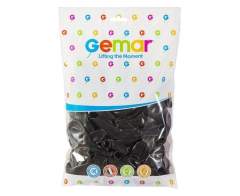 Balony 100szt czarne pastelowe 10" G90/14