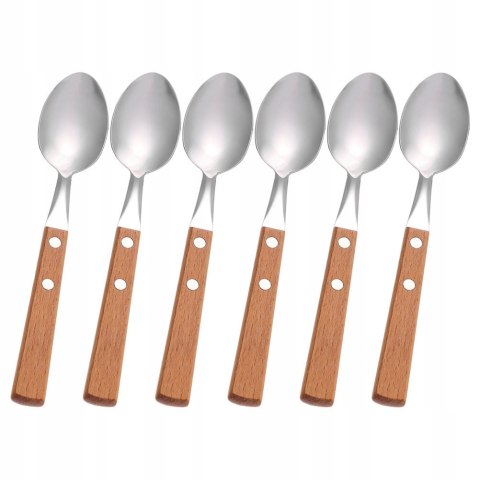 Łyżki 6szt z drewnianą rączką 10506 Łyżki 6szt z drewnianą rączką 10506