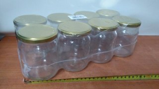 Słoik 540ml z zakrętką 8szt. | TO-540