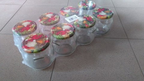 Słoik 550ml z zakrętką 8szt. baryłka | TO-550 Słoik 550ml z zakrętką 8szt. baryłka | TO-550