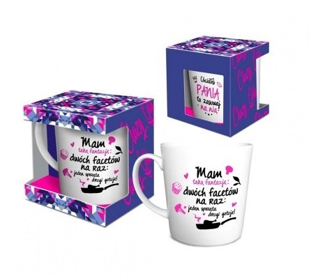 Kubek mam fantazje, dwóch na raz... 480ml CRAZY GIRL NBC Kubek mam fantazje, dwóch na raz... 480ml CRAZY GIRL NBC