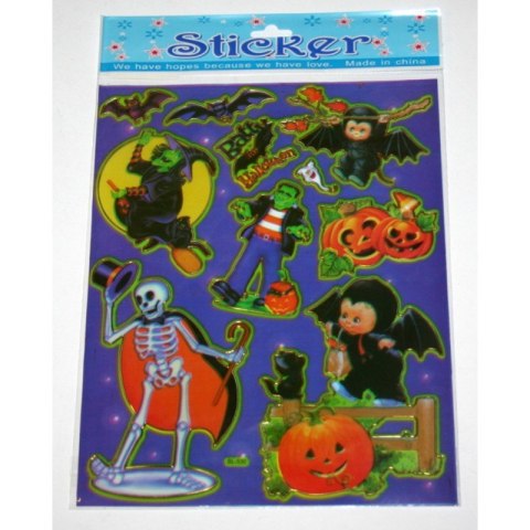 Naklejki laserowe 10szt HALLOWEN Naklejki laserowe 10szt HALLOWEN