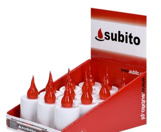 Wkład do zniczy mrugający 12szt. LED 2XR6 S1 SUBITO czerwony