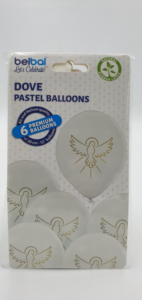 Balony Pierwsza Komunia Św. 30cm 6szt. Balony Pierwsza Komunia Św. 30cm 6szt.