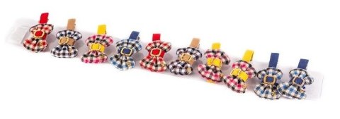 Spinki do włosów kokardki 10 szt. H6332 Spinki do włosów kokardki 10 szt. H6332