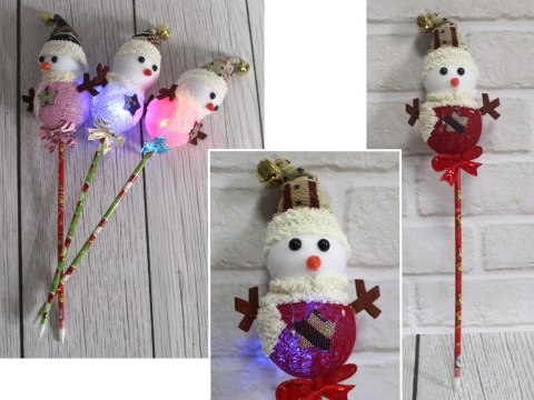 Długopis 12szt. świąteczny bożonarodzeniowy bałwan giga led świecący 36cm | NXCA-19066 Długopis 12szt. świąteczny bożonarodzeniowy bałwan giga led świecący 36cm | NXCA-19066