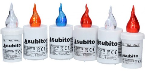 Znicz led 24szt. mix kolorów SUBITO S1 Znicz led 24szt. mix kolorów SUBITO S1
