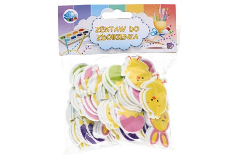 Zestaw dekoracyjny 48szt WIELKANOC Zestaw dekoracyjny 48szt WIELKANOC