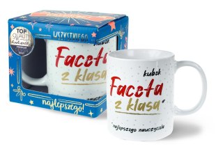 Kubek Premium Facet z klasą najlepszy nauczyciel | Q 899
