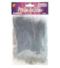 Piórka dekoracyjne szare 50 szt. P-061 Piórka dekoracyjne szare 50 szt. P-061
