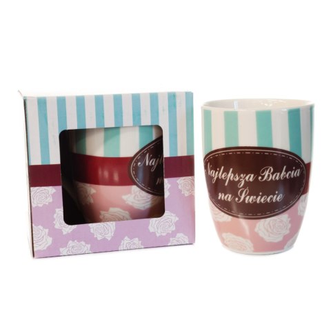 Kubek z napisem "Najlepsza Babcia na Świecie" Kubek z napisem "Najlepsza Babcia na Świecie"