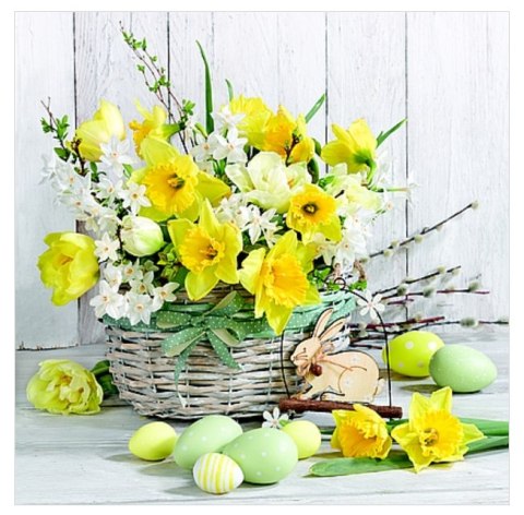 Serwetki 33x33cm wielkanocne 20szt. | WN-097 18-25 Serwetki 33x33cm wielkanocne 20szt. | WN-097 18-25