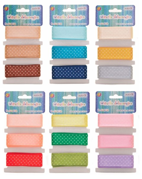 Wstążka satynowa w kropki | WSS-25-01 Wstążka satynowa w kropki | WSS-25-01