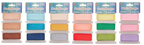 Wstążka satynowa w kropki | WSS-25-01 Wstążka satynowa w kropki | WSS-25-01