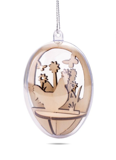 Zestaw jaj akrylowych z drewnokształtami 1op+5szt. rozm. 8cm | AZW-08 Zestaw jaj akrylowych z drewnokształtami 1op+5szt. rozm. 8cm | AZW-08