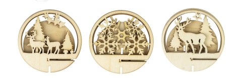 Zestaw kul akrylowych z drewnokształtami 5szt. 12cm | AZD-12 Zestaw kul akrylowych z drewnokształtami 5szt. 12cm | AZD-12