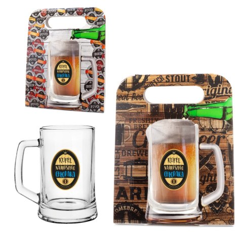 Kufel do piwa w ozdobnym opakowaniu "Kufel Najlepszego Chłopaka" - 500ml Kufel do piwa w ozdobnym opakowaniu "Kufel Najlepszego Chłopaka" - 500ml