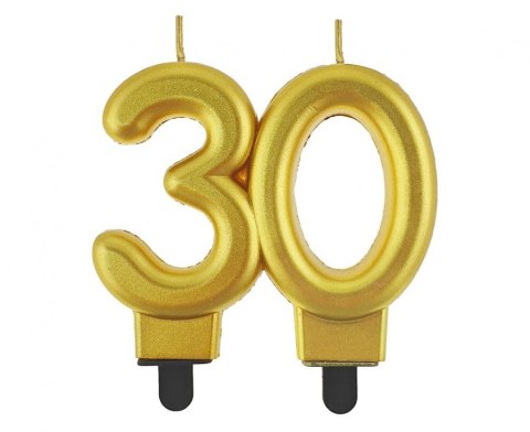 Świeczka B&C cyferka 30, metalik złota, 8.0 cm PF-SCZ30 Świeczka B&C cyferka 30, metalik złota, 8.0 cm PF-SCZ30