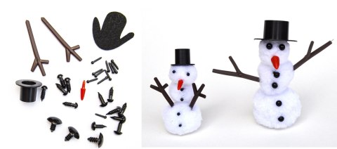 Dodatki kreatywne do robienia bałwanków | BZK-6457 Dodatki kreatywne do robienia bałwanków | BZK-6457