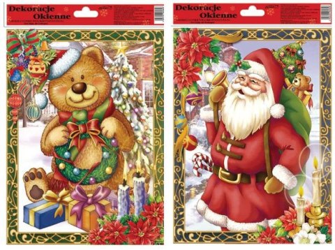 Witraż 20x30cm BOŻE NARODZENIE WB-24 / STXG-5008 Witraż 20x30cm BOŻE NARODZENIE WB-24 / STXG-5008