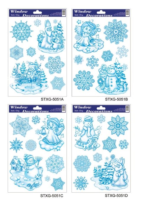 Witraż 20x30cm BOŻE NARODZENIE WB-9 / STXG-5051 Witraż 20x30cm BOŻE NARODZENIE WB-9 / STXG-5051