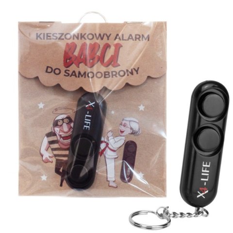 Kieszonkowy alarm Babci do samoobrony w ozdobnym opakowaniu dedykowanym ECO Kieszonkowy alarm Babci do samoobrony w ozdobnym opakowaniu dedykowanym ECO