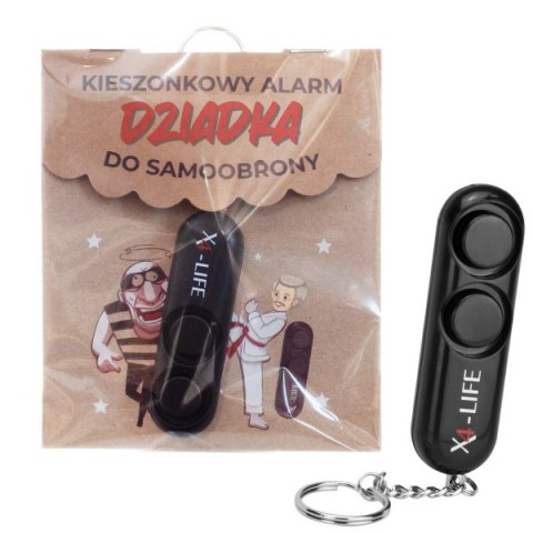 Kieszonkowy alarm Dziadka do samoobrony w ozdobnym opakowaniu dedykowanym ECO Kieszonkowy alarm Dziadka do samoobrony w ozdobnym opakowaniu dedykowanym ECO
