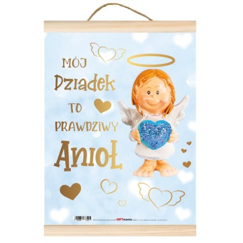 Pozłacany dyplom A4 "Mój Dziadek to prawdziwy anioł" Pozłacany dyplom A4 "Mój Dziadek to prawdziwy anioł"