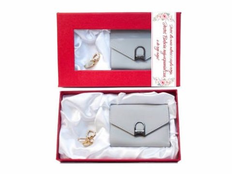 Zestaw prezentowy dla Babci portfel + brelok Zestaw prezentowy dla Babci portfel + brelok