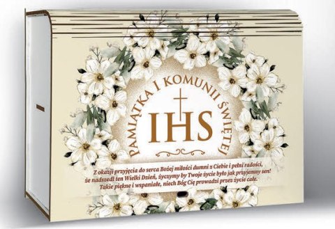 Kasetka duża dzielona na 6 części 15 x 22,5 cm KOMUNIA ŚW WIANEK Kasetka duża dzielona na 6 części 15 x 22,5 cm KOMUNIA ŚW WIANEK