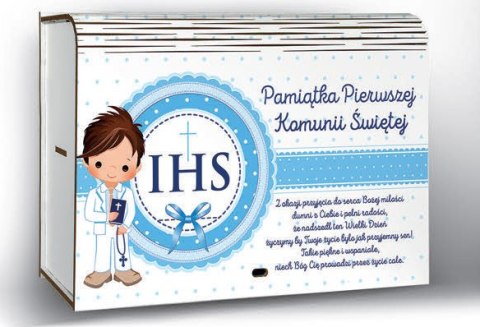 Kasetka duża dzielona na 6 części 15 x 22,5 cm NIEBIESKA Kasetka duża dzielona na 6 części 15 x 22,5 cm NIEBIESKA