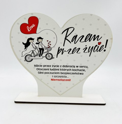 Stojak serce pojedyncze kolor ROWER 3303-RR- Rowerem przez życie Stojak serce pojedyncze kolor ROWER 3303-RR- Rowerem przez życie
