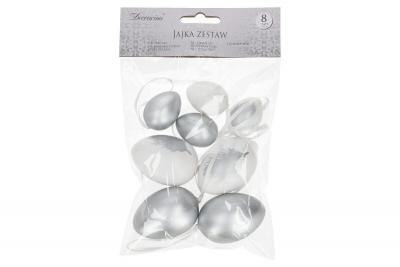 Zawieszka jajko 8szt 4+6cm