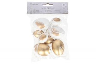 Zawieszka jajko 8szt 4+6cm