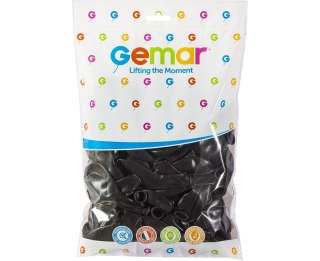 Balony pastelowe 100szt. czarne A80/14