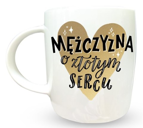 Kubek Mężczyzna o złotym sercu 350ml | TOP-014 Kubek Mężczyzna o złotym sercu 350ml | TOP-014