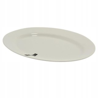Półmisek szklany Blanca 30cm biały szkło hartowane