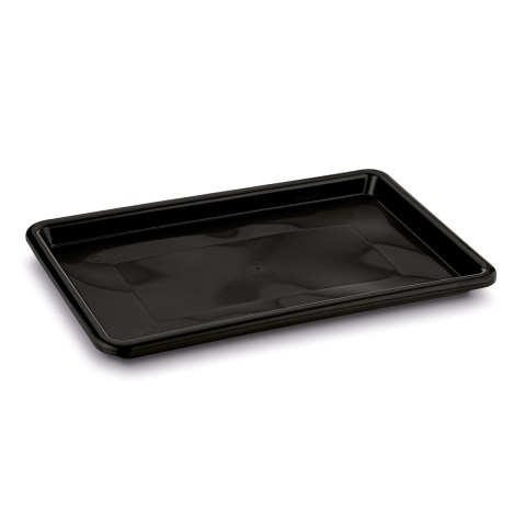 Dwupoziomowy ociekacz do naczyń z uchwytem na deskę do krojenia i pojemnikiem na sztućce Nova 53 x 33 x 24 cm czarna