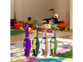 Gryzak piszczałka gumowa motyw dinozaurów 23cm k575