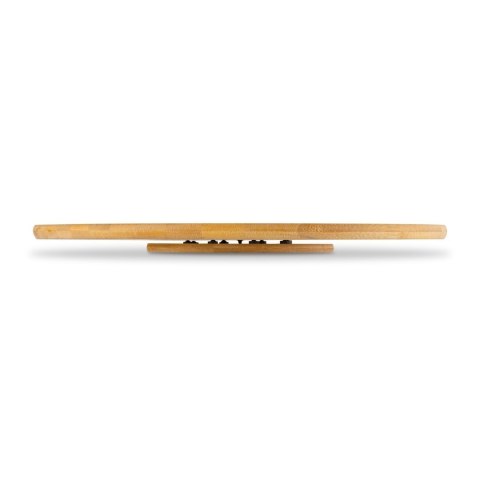 Okrągła deska do przystawek pizzy lub ciasta do serwowania obrotowa bambusowa 35 x 2,5 cm